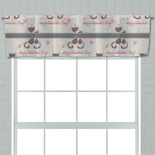 Cats in Love Valance - Closeup on window