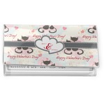 Cats in Love Vinyl Checkbook Cover (Personalized)