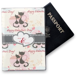 Cats in Love Vinyl Passport Holder (Personalized)