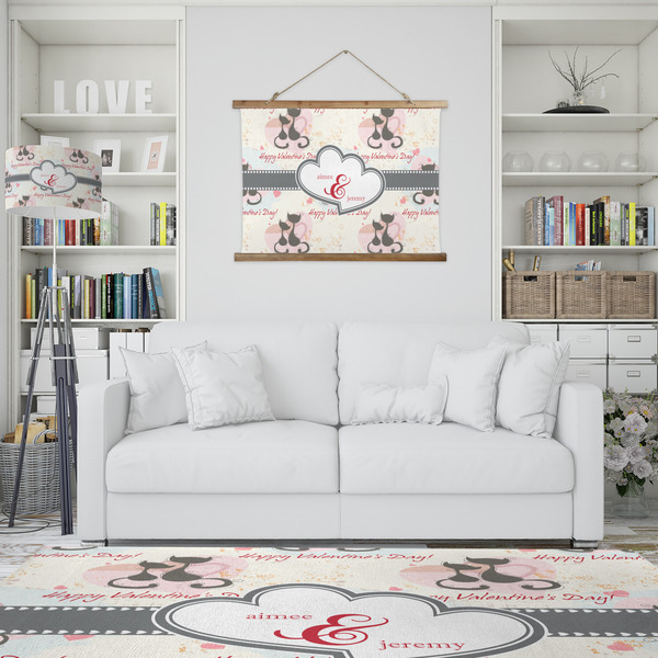 Cats in Love Wall Hanging Tapestry - IN CONTEXT