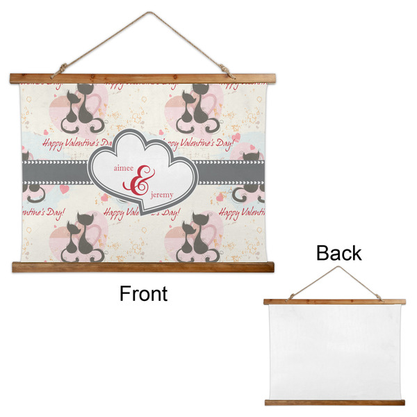 Cats in Love Wall Hanging Tapestry - Landscape - APPROVAL