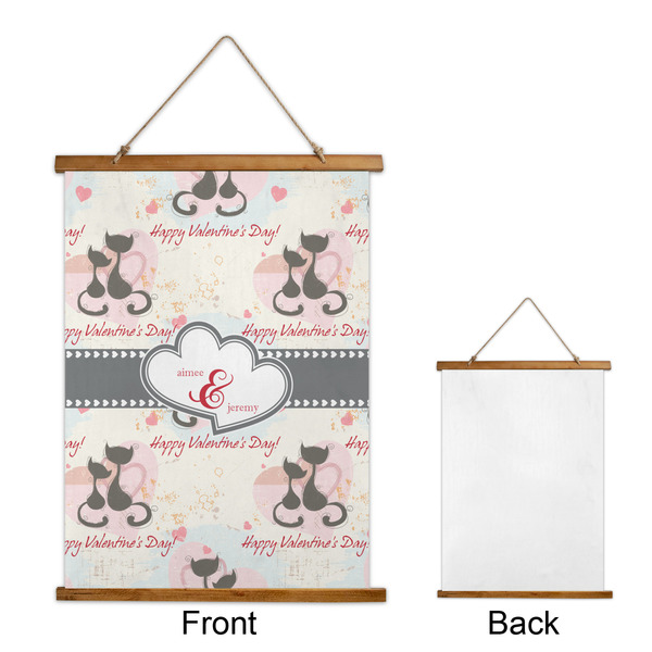 Cats in Love Wall Hanging Tapestry - Portrait - APPROVAL
