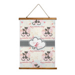 Cats in Love Wall Hanging Tapestry (Personalized)