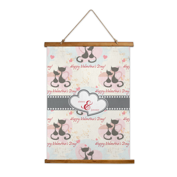 Custom Cats in Love Wall Hanging Tapestry - Tall (Personalized)
