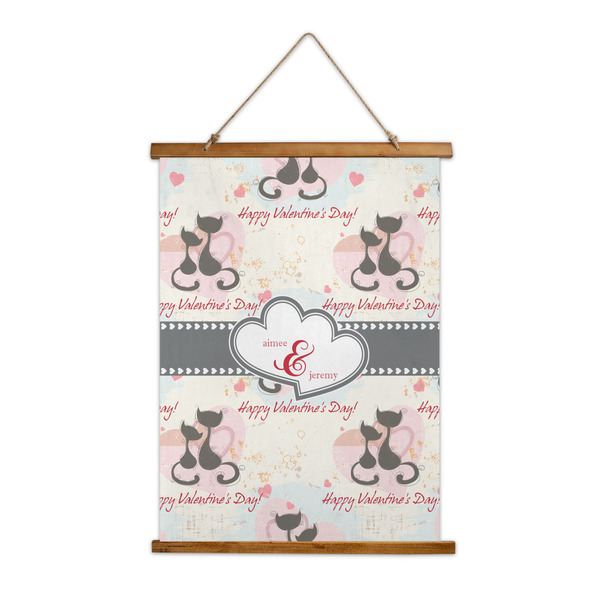 Custom Cats in Love Wall Hanging Tapestry (Personalized)