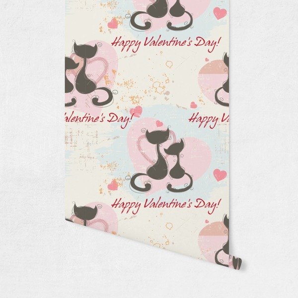 Cats in Love Wallpaper on Wall