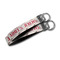 Cats in Love Webbing Keychain FOBs - Size Comparison