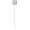 Cats in Love White Plastic Stir Stick - Double Sided - Square - Single Stick