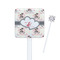 Cats in Love Square Plastic Stir Sticks (Personalized)