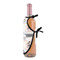 Cats in Love Wine Bottle Apron - DETAIL WITH CLIP ON NECK