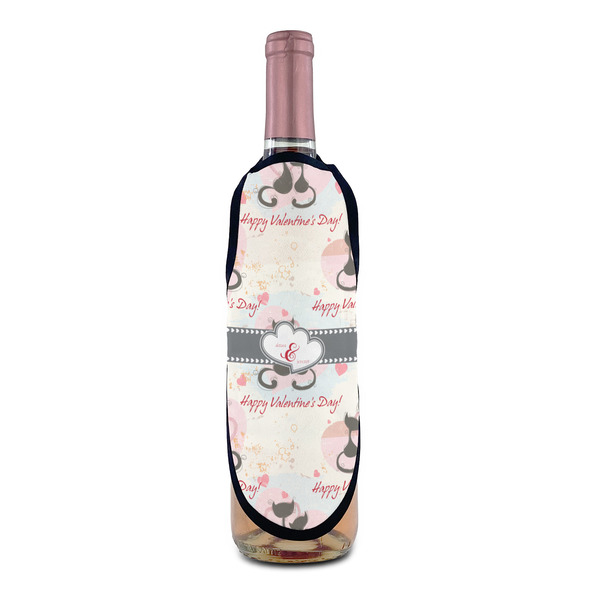 Cats in Love Wine Bottle Apron - IN CONTEXT