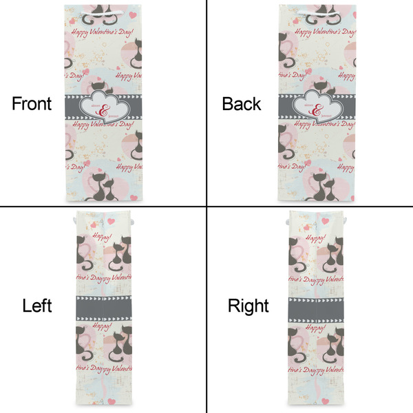 Cats in Love Wine Gift Bag - Matte - Approval