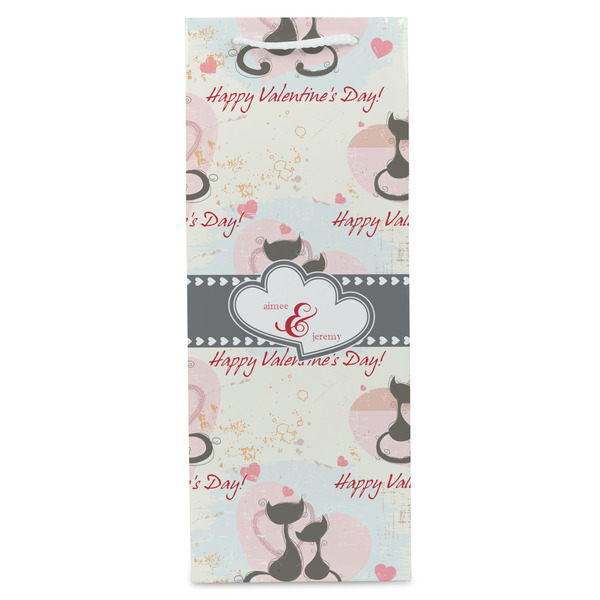 Cats in Love Wine Gift Bag - Matte - Front