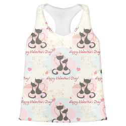 Cats in Love Womens Racerback Tank Top (Personalized)
