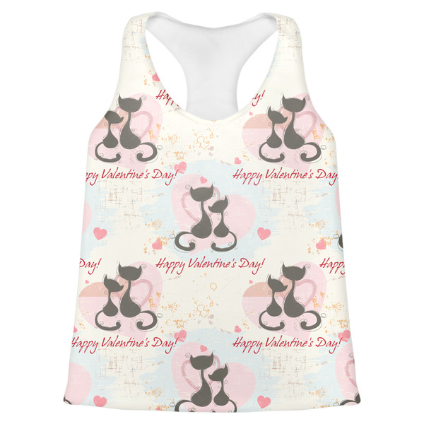 Custom Cats in Love Womens Racerback Tank Top - 2X Large