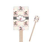 Cats in Love Rectangle Wooden Stir Sticks (Personalized)