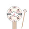 Cats in Love Wooden 6" Food Pick - Round - Closeup