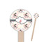 Cats in Love 6" Round Wooden Food Picks - Single Sided (Personalized)