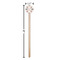 Cats in Love Wooden 6" Stir Stick - Round - Dimensions