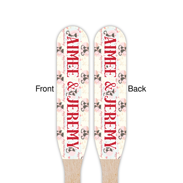 Cats in Love Wooden Food Pick - Paddle - Double Sided - Front & Back