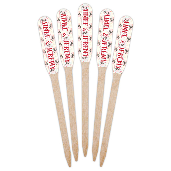 Cats in Love Wooden Food Pick - Paddle - Fan View