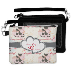Cats in Love Wristlet ID Case w/ Couple's Names