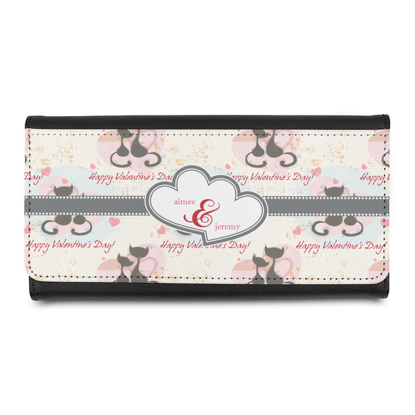 Custom Cats in Love Leatherette Ladies Wallet (Personalized)