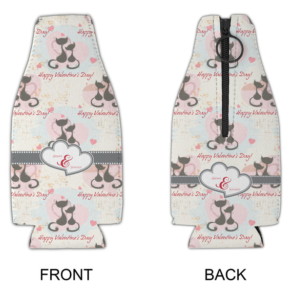 Cats in Love Zipper Bottle Cooler - APPROVAL