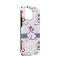 Cats in Love iPhone Case - Rubber Lined - iPhone 13 Mini (Personalized)