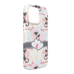 Cats in Love iPhone Case - Plastic - iPhone 13 Pro Max (Personalized)