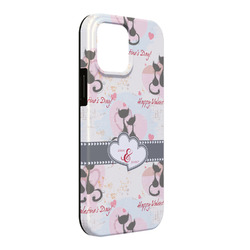 Cats in Love iPhone Case - Rubber Lined - iPhone 13 Pro Max (Personalized)