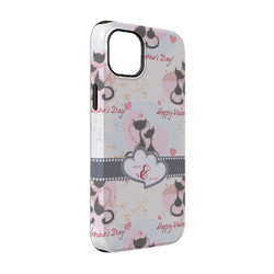 Cats in Love iPhone Case - Rubber Lined - iPhone 14 Pro (Personalized)