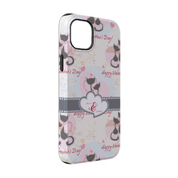 Cats in Love iPhone Case - Rubber Lined - iPhone 14 (Personalized)