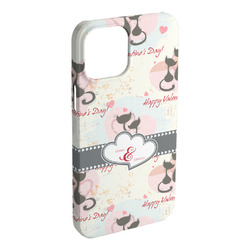 Cats in Love iPhone Case - Plastic - iPhone 15 Plus (Personalized)