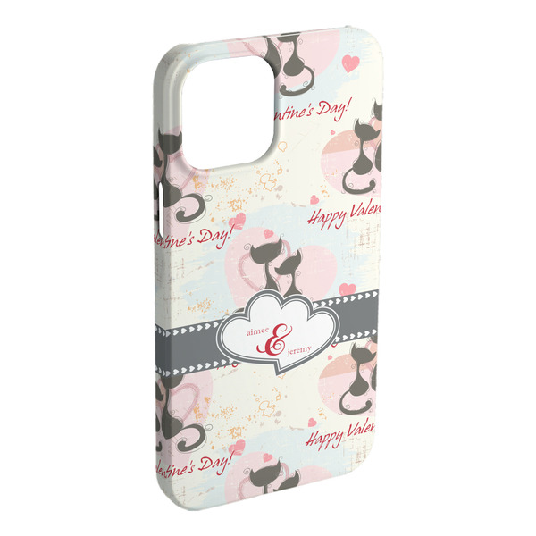 Custom Cats in Love iPhone Case - Plastic (Personalized)