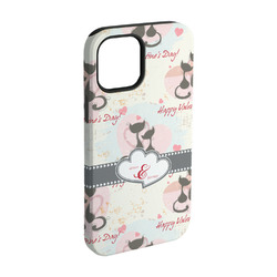 Cats in Love iPhone Case - Rubber Lined - iPhone 15 Pro (Personalized)