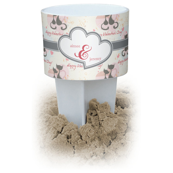 Custom Cats in Love Beach Spiker Drink Holder (Personalized)