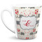 Elephants in Love 12 Oz Latte Mug - Front Full