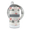Elephants in Love 12 oz Stainless Steel Sippy Cups - FULL (back angle)