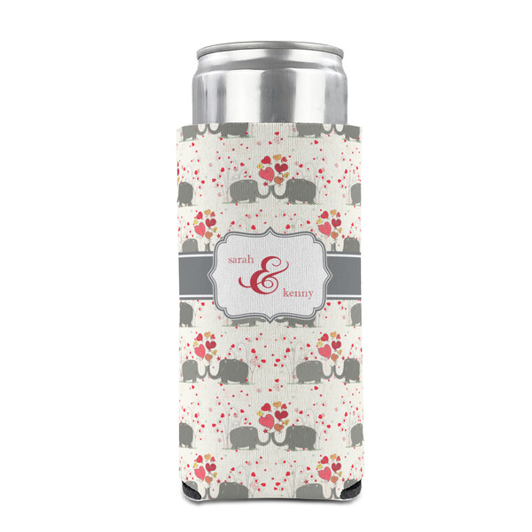Elephants in Love 12oz Tall Can Sleeve - FRONT (on can)