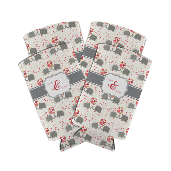 Elephants in Love 12oz Tall Can Sleeve - Set of 4 - MAIN