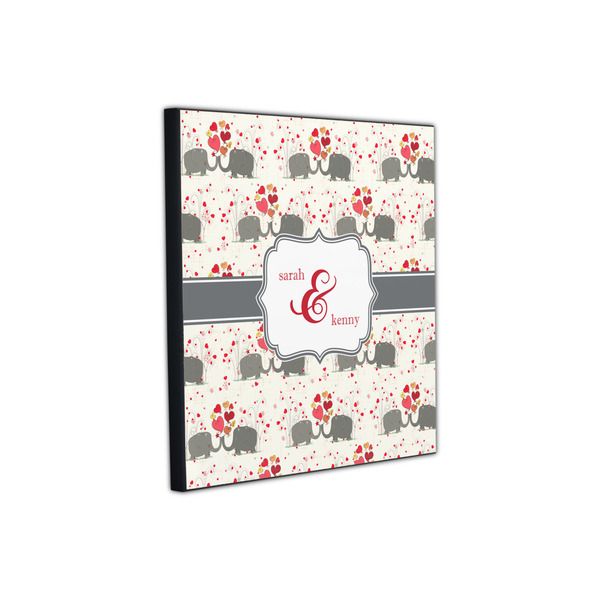 Elephants in Love 12x12 Wood Print - Angle View