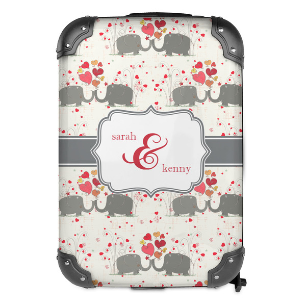 Elephants in Love 13" Hard Shell Backpacks - FRONT