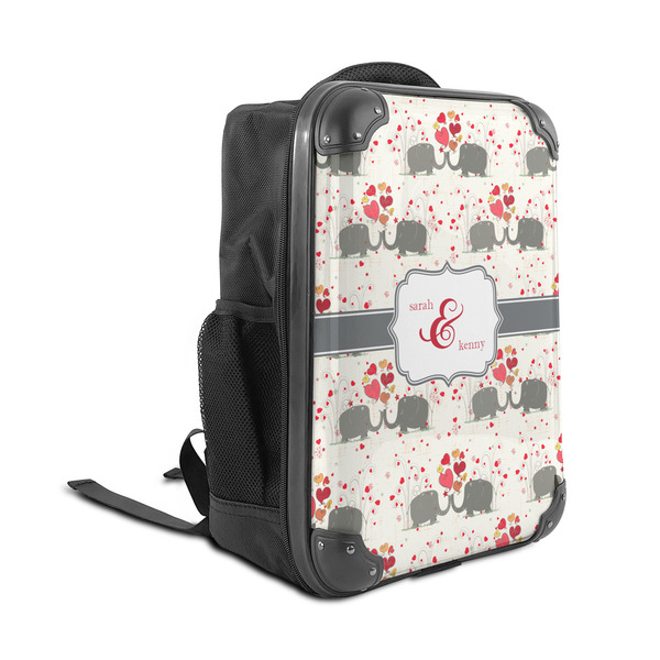 Elephants in Love 15" Backpack - ANGLE VIEW