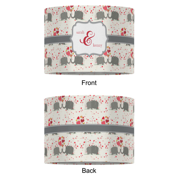Elephants in Love 16" Drum Lampshade - APPROVAL (Fabric)