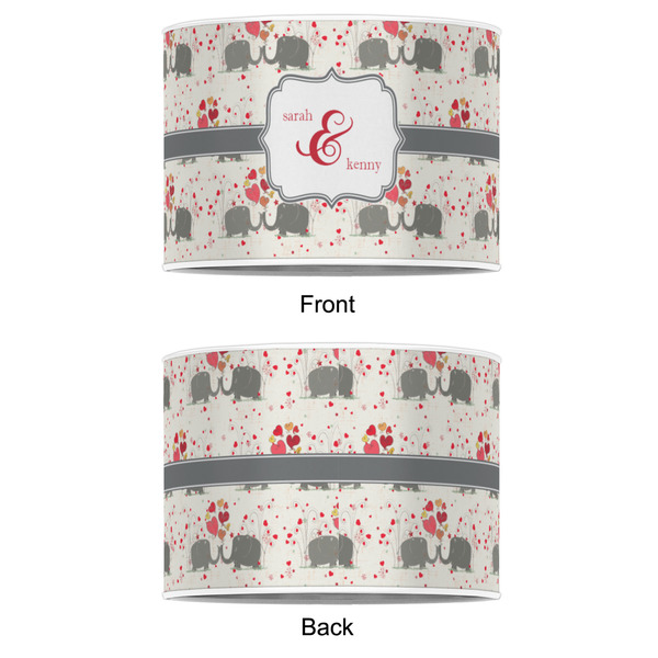 Elephants in Love 16" Drum Lampshade - APPROVAL (Poly Film)