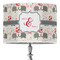 Elephants in Love 16" Drum Lampshade - ON STAND (Poly Film)