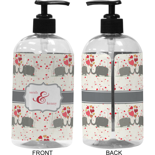 Elephants in Love 16 oz Plastic Liquid Dispenser (Approval)