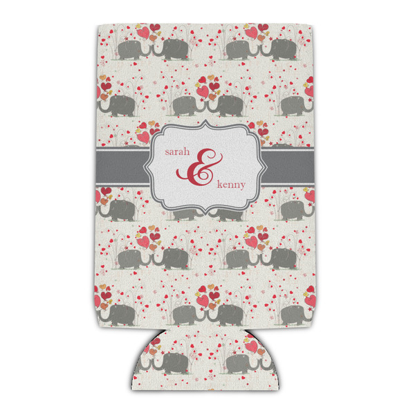 Custom Elephants in Love Can Cooler (Personalized)