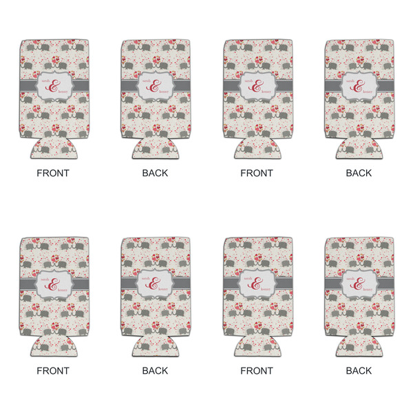 Elephants in Love 16oz Can Sleeve - Set of 4 - APPROVAL